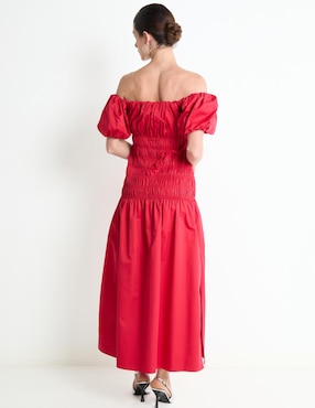 Vestido largo de fiesta Mare Mare escote bardot