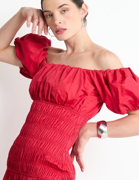 Vestido largo de fiesta Mare Mare escote bardot