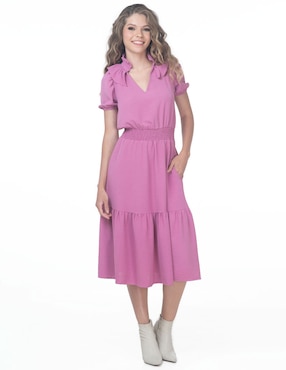 Vestido Midi Casual Sarah Bustani Para Mujer