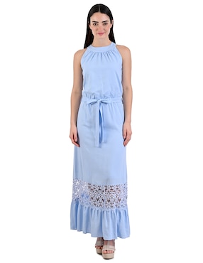 Vestido Maxi Casual Toscano Para Mujer