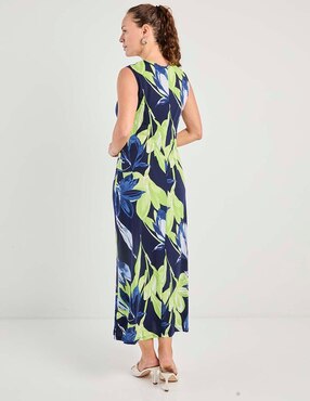Vestido largo de fiesta Connected Apparel escote V