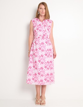 Vestido midi casual Toscano para mujer