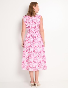 Vestido midi casual Toscano para mujer