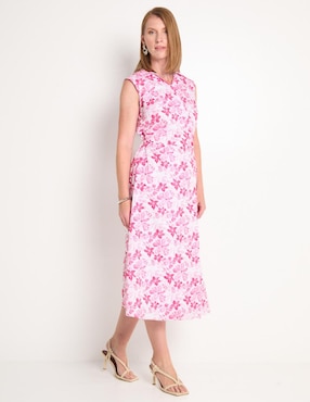Vestido midi casual Toscano para mujer