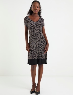 Vestido a la rodilla formal Connected Apparel para mujer