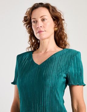 Vestido a la rodilla formal Connected Apparel para mujer