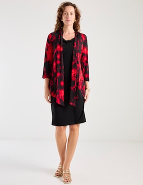 Vestido a la rodilla formal Connected Apparel para mujer