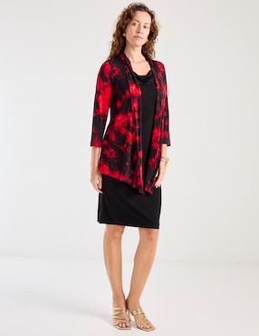 Vestido a la rodilla formal Connected Apparel para mujer