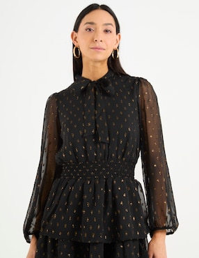 Vestido largo formal Sandra Darren escote redondo