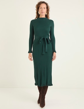 Vestido midi formal Sandra Darren para mujer