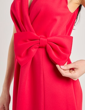 Vestido midi de fiesta London Times escote V