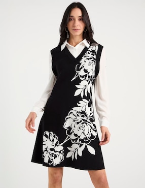 Vestido corto formal London Times para mujer
