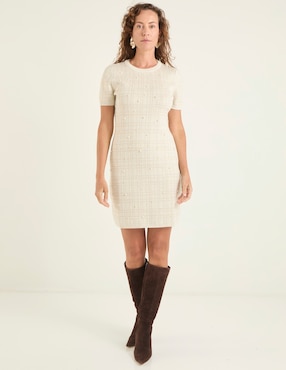Vestido corto casual London Times para mujer