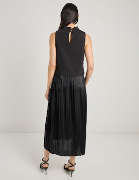 Vestido midi formal London Times para mujer