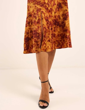 Vestido midi casual London Times para mujer
