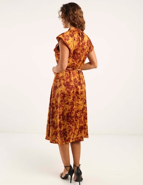 Vestido midi casual London Times para mujer