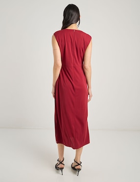 Vestido crop de fiesta London Times escote medio
