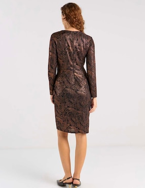 Vestido corto de fiesta London Times escote V