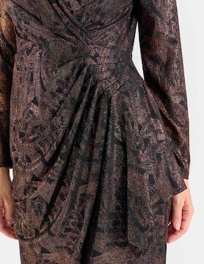 Vestido corto de fiesta London Times escote V