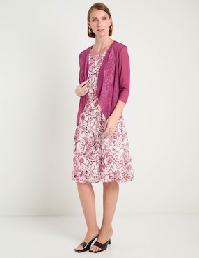 Vestido 3/4 casual Connected Apparel para mujer