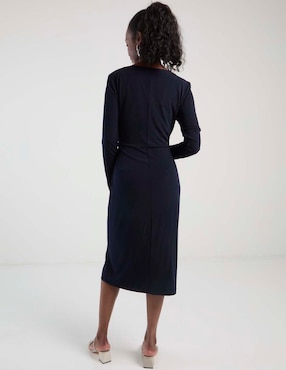 Vestido midi casual Connected Apparel para mujer