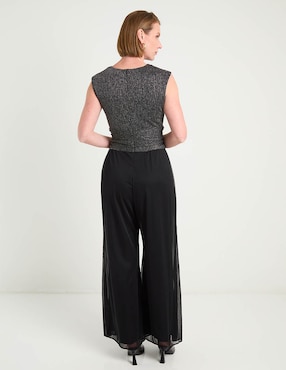 Jumpsuit Connected Apparel de fiesta estampado liso para mujer