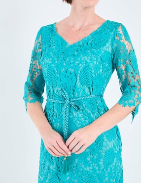 Vestido a la rodilla casual Karen Olivier para mujer