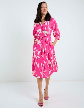 Vestido midi casual Sandra Darren para mujer