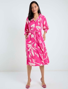 Vestido midi casual Sandra Darren para mujer