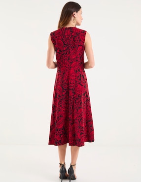 Vestido midi formal Tommy Hilfiger para mujer