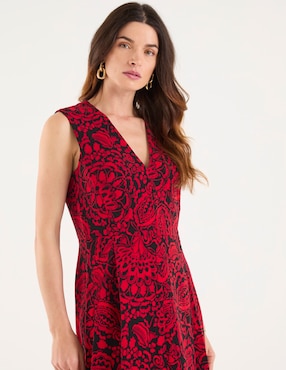 Vestido midi formal Tommy Hilfiger para mujer
