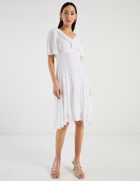 Vestido 3/4 casual Rabbit para mujer