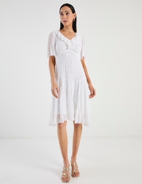 Vestido 3/4 casual Rabbit para mujer