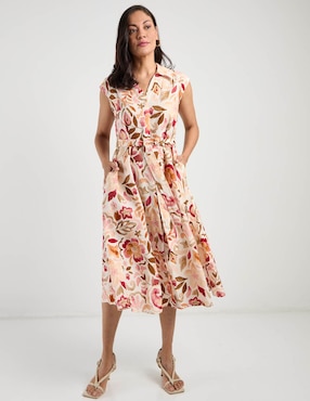 Vestido midi casual Rabbit para mujer