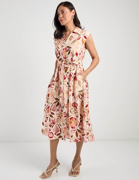 Vestido midi casual Rabbit para mujer