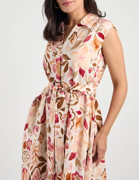 Vestido midi casual Rabbit para mujer