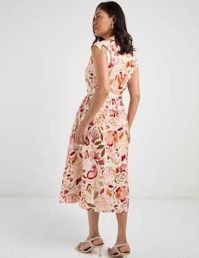 Vestido midi casual Rabbit para mujer