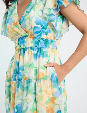 Vestido crop casual Rabbit para mujer