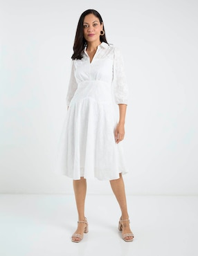 Vestido a la rodilla casual Rabbit para mujer