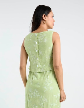Vestido crop casual Rabbit para mujer