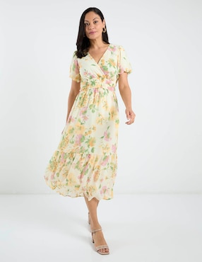 Vestido midi casual Rabbit para mujer