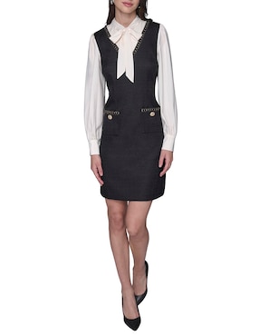 Vestido corto casual Karl Lagerfeld Paris para mujer