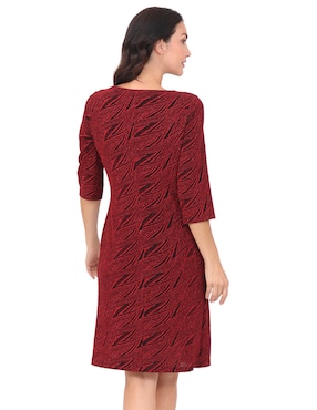 Vestido a la rodilla de fiesta Rue de la Paix escote redondo