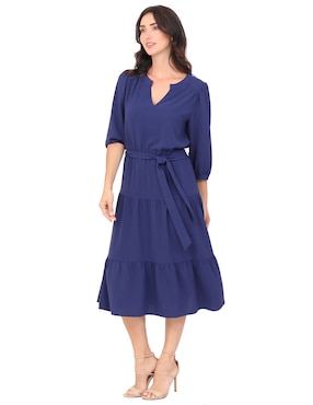 Vestido midi formal Rue de la Paix para mujer
