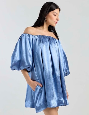 Vestido corto de fiesta Mare Mare escote bardot