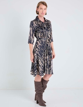 Vestido a la rodilla formal Karen Olivier para mujer