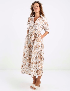 Vestido crop casual Karen Olivier para mujer