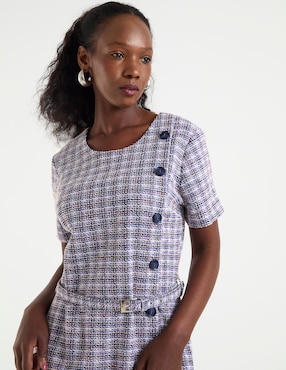 Vestido a la rodilla casual Toscano para mujer