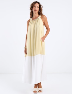 Vestido crop casual Lorenza Blau para mujer