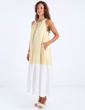Vestido crop casual Lorenza Blau para mujer